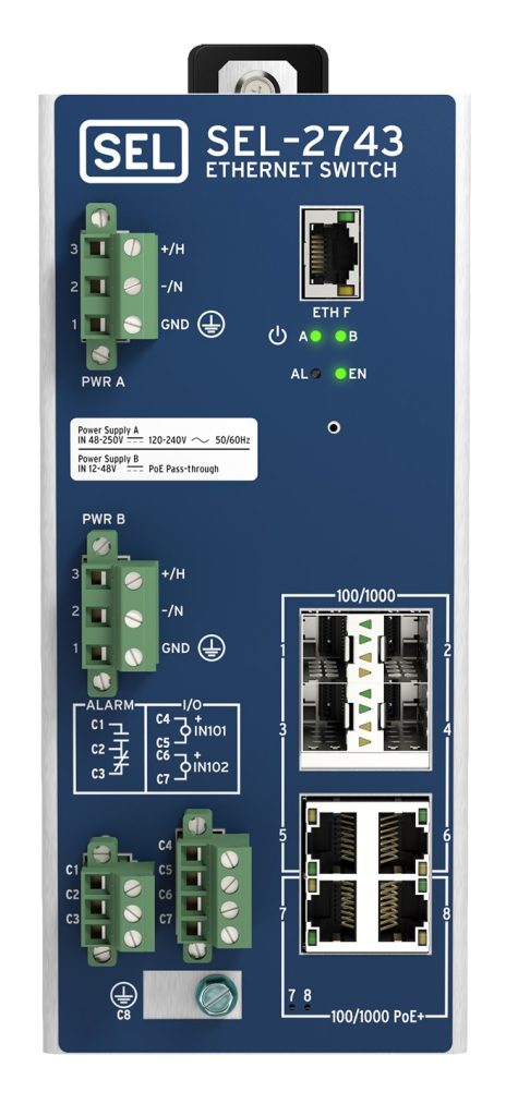 SEL-2743_front_panel_view