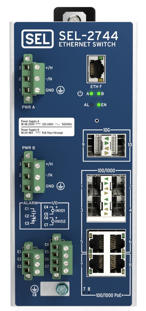 SEL-2744_front_panel_view
